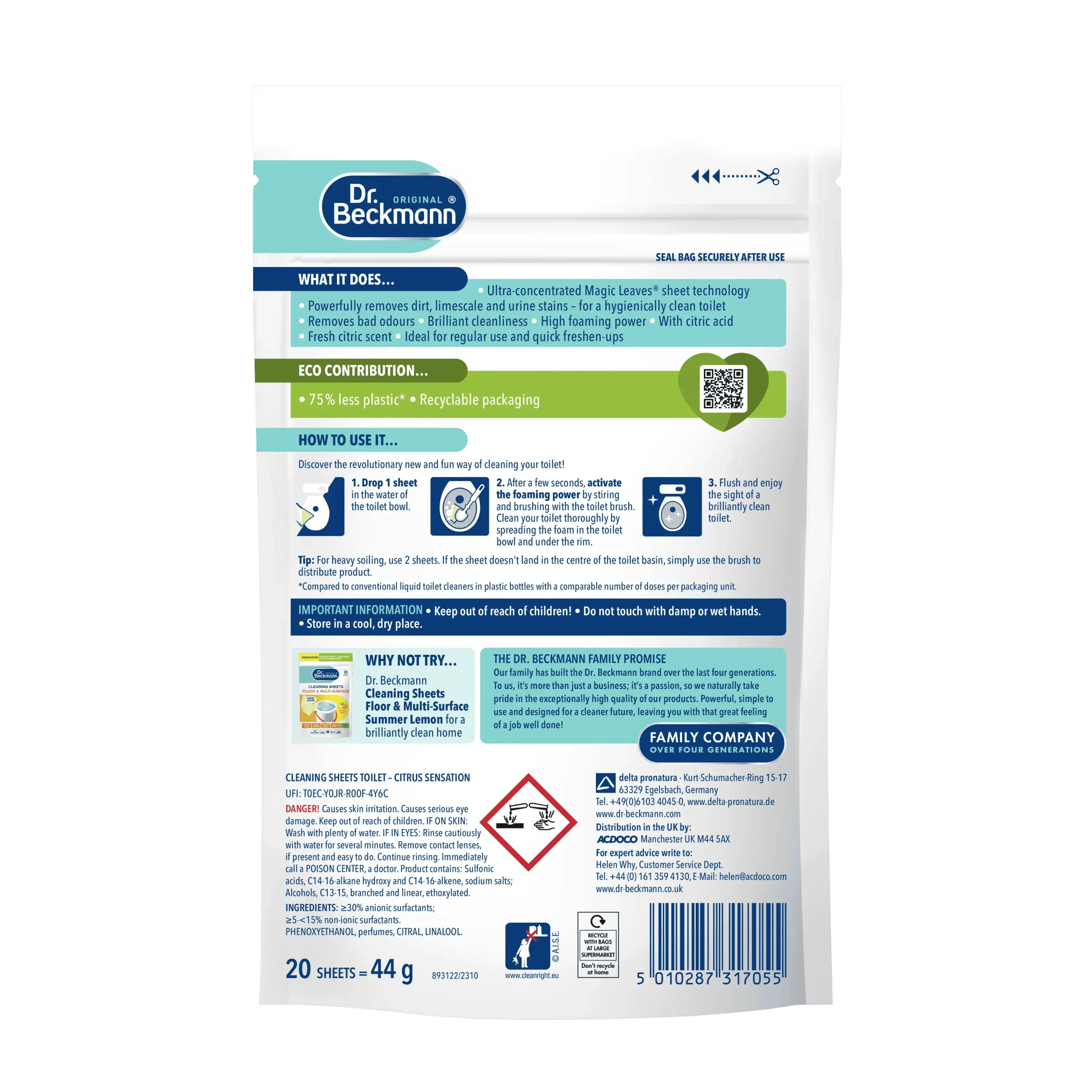 Toilet Cleaning sheets – Citrus Sensation - Image 2